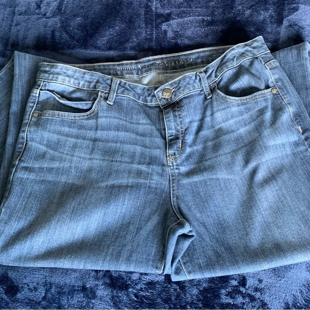 Simply Vera Vera Wang Blue Denim Skinny Leg Jeans
